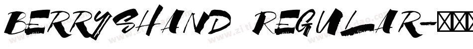 BerrysHand Regular字体转换